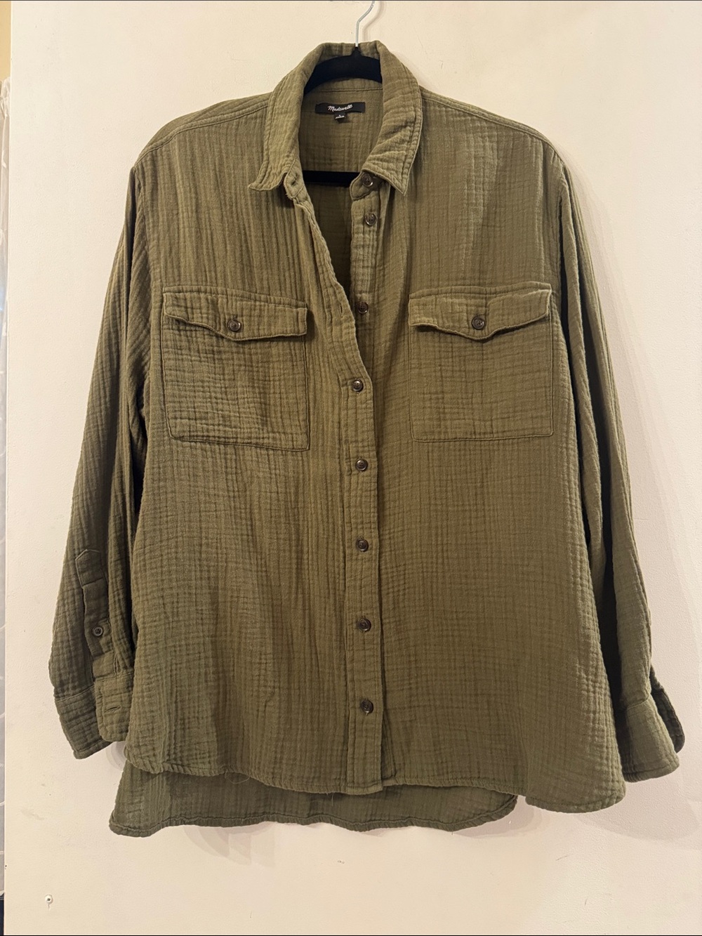 Madewell Olive Green Lightweight Shirt